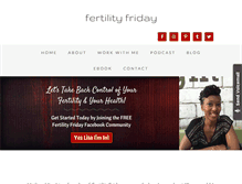 Tablet Screenshot of fertilityfriday.com